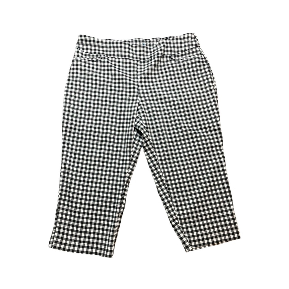 Croft & Barrow Effortless Stretch Plaid Pants Size 16 Regular